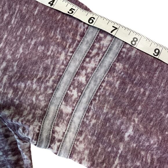 Purple and White washed out V neck T-shirt - Picture 10 of 10